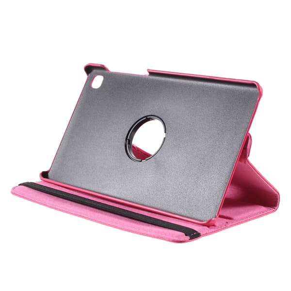 SKALO Samsung Tab A7 Lite 360 Litchi Fodral - Cerise