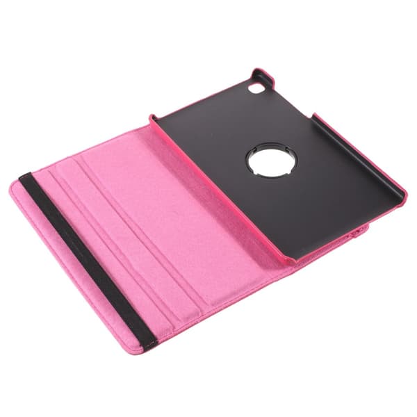 SKALO Samsung Tab A7 Lite 360 Litchi Fodral - Cerise