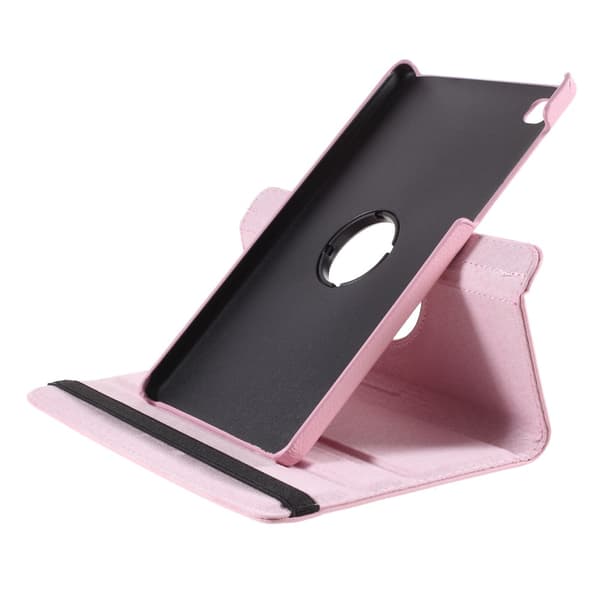 SKALO Samsung Tab A7 Lite 360 Litchi Flip Cover - Pink