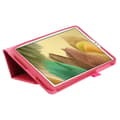 Pikkukuva 4 / 8: SKALO Samsung Tab A7 Lite Duofold Litchi Suojakotelo - Cerise