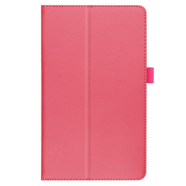 SKALO Samsung Tab A7 Lite Duofold Litchi Suojakotelo - Cerise