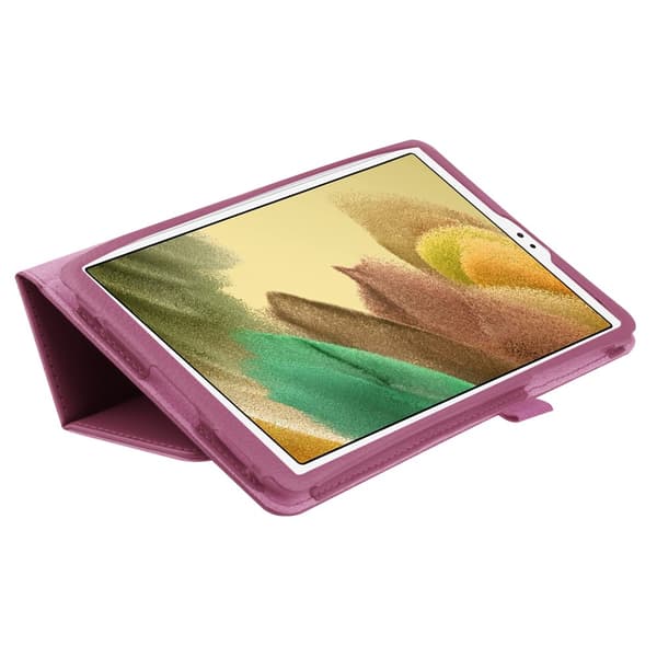 SKALO Samsung Tab A7 Lite Duofold Litchi Flip Cover - Lilla