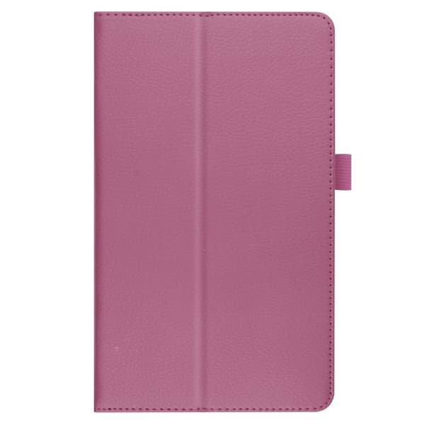 SKALO Samsung Tab A7 Lite Duofold Litchi Flip Cover - Lilla
