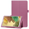 Miniatyrbillede 1 af 8: SKALO Samsung Tab A7 Lite Duofold Litchi Flip Cover - Lilla