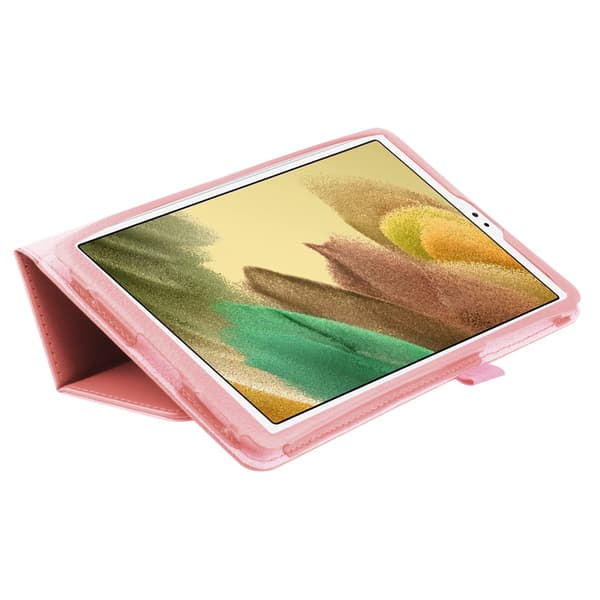 SKALO Samsung Tab A7 Lite Duofold Litchi Flip Cover - Pink