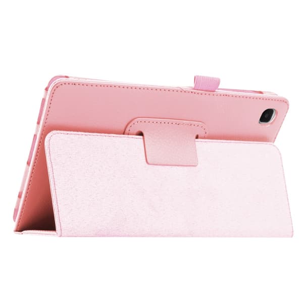 SKALO Samsung Tab A7 Lite Duofold Litchi Flip Cover - Pink