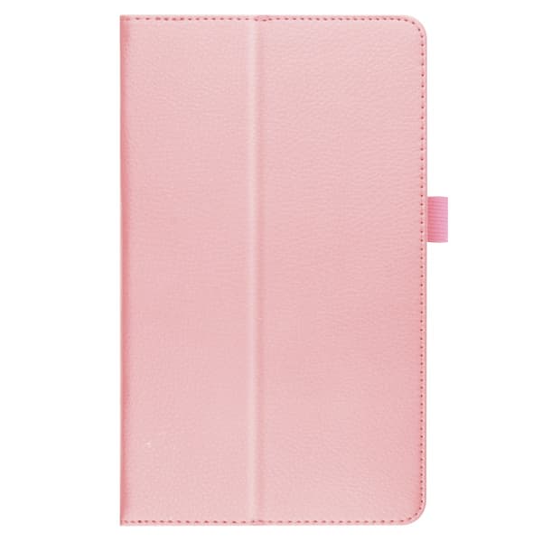 SKALO Samsung Tab A7 Lite Duofold Litchi Flip Cover - Pink