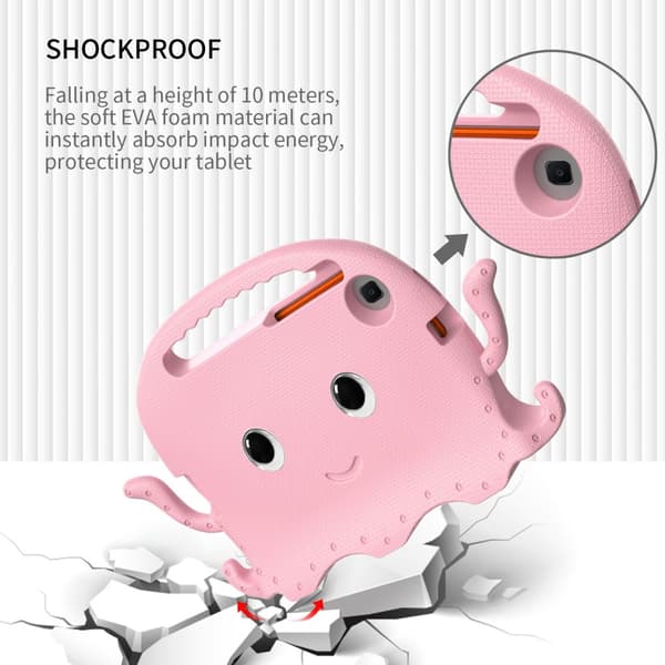 SKALO Samsung Tab A7 Lite 3D Cartoon børns cover - Pink