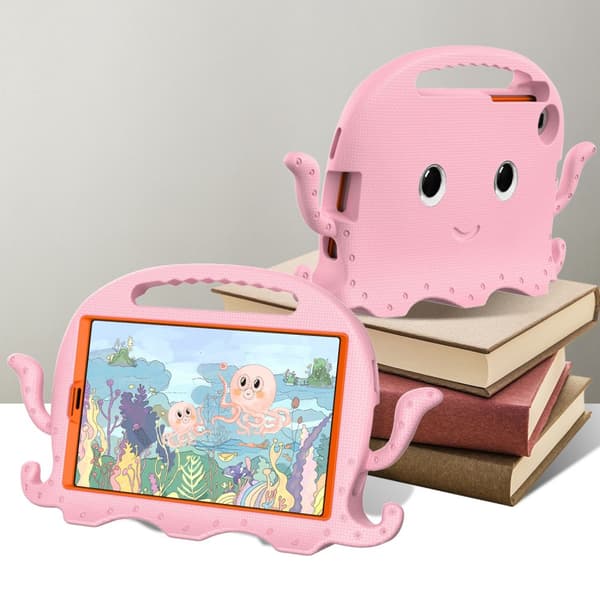 SKALO Samsung Tab A7 Lite 3D Cartoon børns cover - Pink