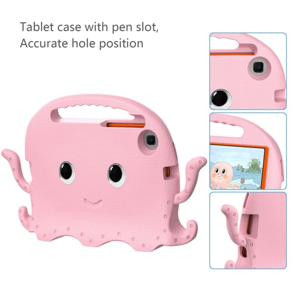 SKALO Samsung Tab A7 Lite 3D Cartoon børns cover - Pink