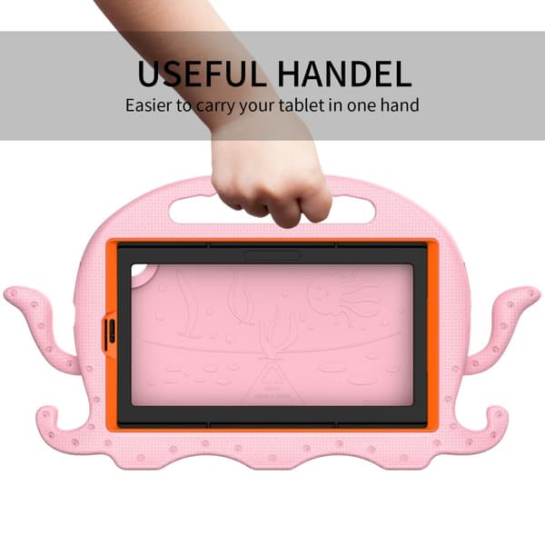 SKALO Samsung Tab A7 Lite 3D Cartoon børns cover - Pink