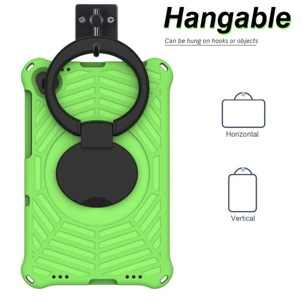 SKALO Lenovo Tab M10 FHD Plus 10.3" Ekstra stødsikker Armor Spider Mesh Cover med skulderrem - Grøn