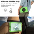 Miniatyrbillede 8 af 8: SKALO Lenovo Tab M10 FHD Plus 10.3" Ekstra stødsikker Armor Spider Mesh Cover med skulderrem - Grøn
