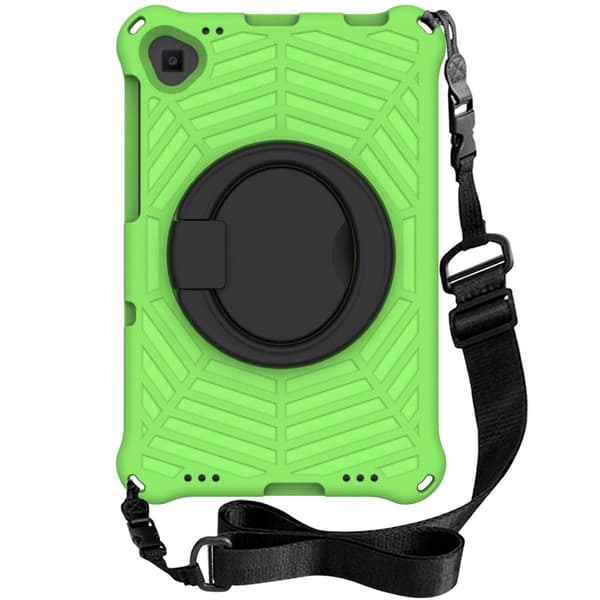 SKALO Lenovo Tab M10 FHD Plus 10.3" Ekstra stødsikker Armor Spider Mesh Cover med skulderrem - Grøn