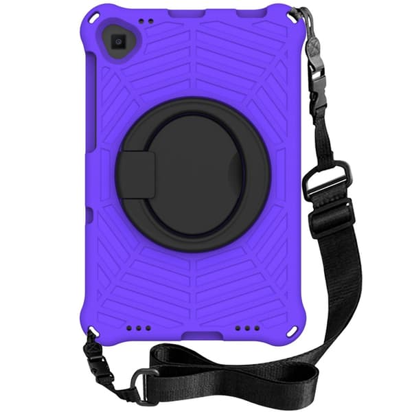 SKALO Lenovo Tab M10 FHD Plus 10.3" Extra Shock Resistant Armor Spider Mesh kuori olkahihnalla - Violetti