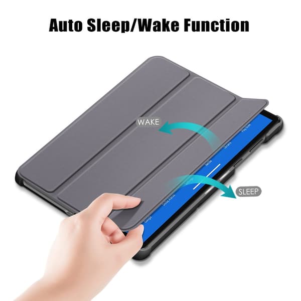 SKALO Lenovo Tab M10 FHD Plus 10.3" Trifold Flip Cover - Grå