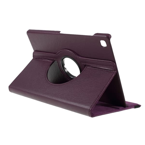 SKALO Samsung Tab S6 Lite 360 Litchi Flip Cover - Lilla