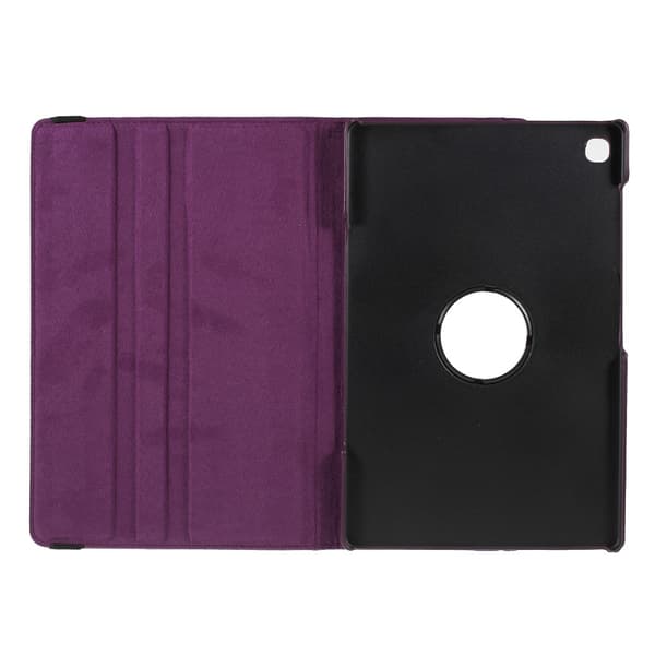 SKALO Samsung Tab S6 Lite 360 Litchi Flip Cover - Lilla