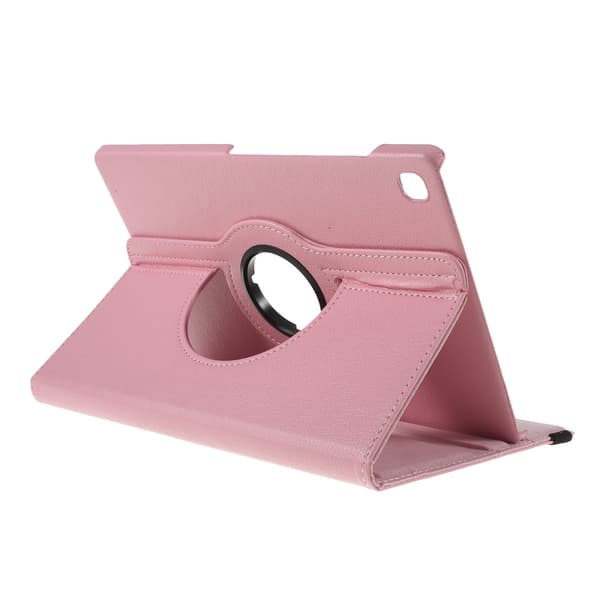 SKALO Samsung Tab S6 Lite 360 Litchi Flip Cover - Pink