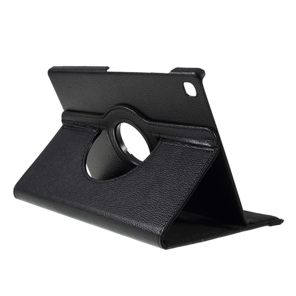 SKALO Samsung Tab S6 Lite 360 Litchi Suojakotelo - Musta