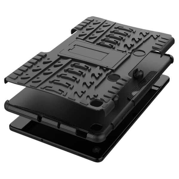 SKALO Samsung Tab S6 Lite Armor Dæk Hybrid Cover - Sort