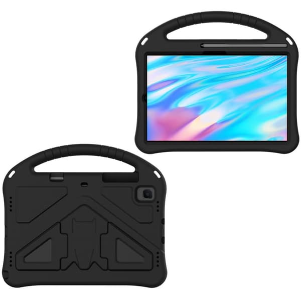 SKALO Samsung Tab S6 Lite Børneskal med håndtag og stativ - Sort