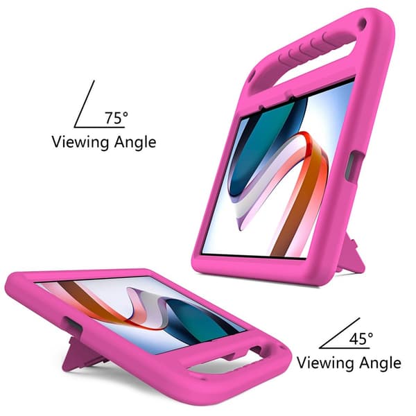 SKALO Xiaomi Redmi Pad Lapsikuori kahvalla ja jalustalla - Pinkki