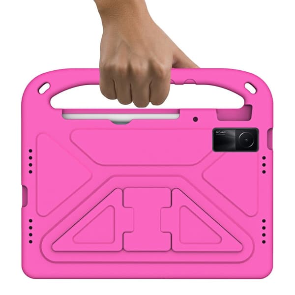 SKALO Xiaomi Redmi Pad Lapsikuori kahvalla ja jalustalla - Pinkki