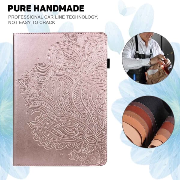 SKALO Xiaomi Redmi Pad Mandala Suojakotelo - Ruusukulta