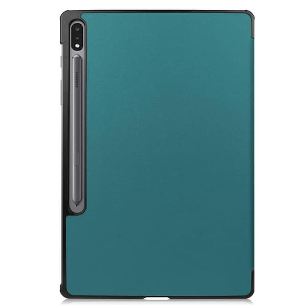 SKALO Samsung Tab S7 FE Trifold Flip Cover - Grøn