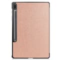 Pikkukuva 7 / 8: SKALO Samsung Tab S7 FE Trifold Suojakotelo - Ruusukulta