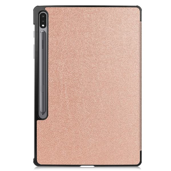 SKALO Samsung Tab S7 FE Trifold Suojakotelo - Ruusukulta