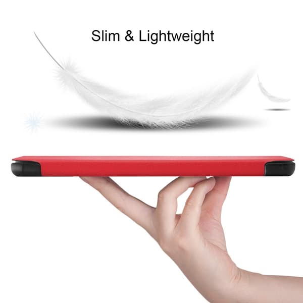 SKALO Lenovo Tab M7 (Gen 2/3) Trifold Flip Cover - Rød