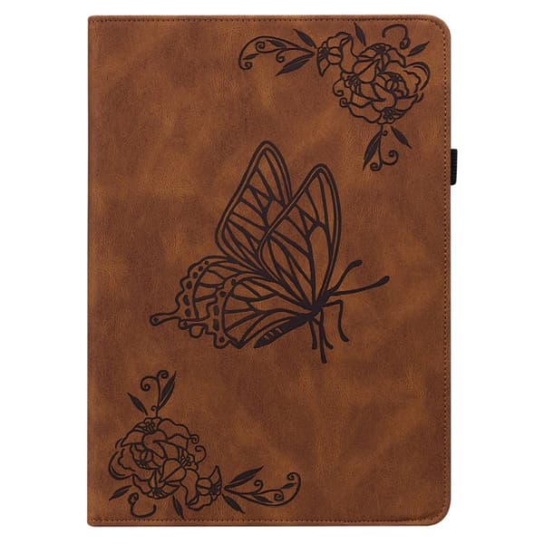 SKALO Lenovo Tab M7 (Gen 3) Mandala Butterfly Suojakotelo - Ruskea