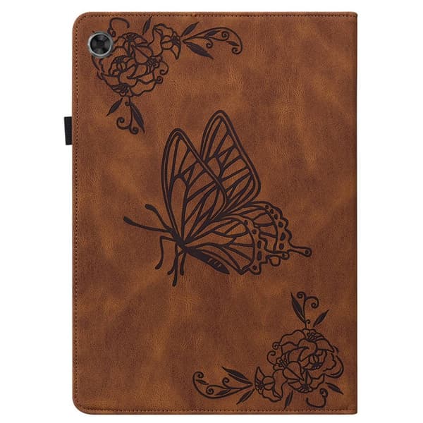 SKALO Lenovo Tab M7 (Gen 3) Mandala Butterfly Suojakotelo - Ruskea