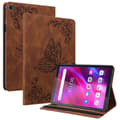 Pikkukuva 1 / 6: SKALO Lenovo Tab M7 (Gen 3) Mandala Butterfly Suojakotelo - Ruskea