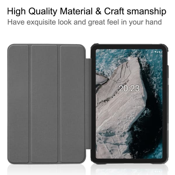 SKALO Nokia T20 Trifold Flip Cover - Sort