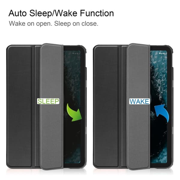 SKALO Nokia T20 Trifold Flip Cover - Sort