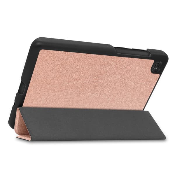 SKALO Lenovo Tab M7 (Gen 2/3) Trifold Suojakotelo - Ruusukulta