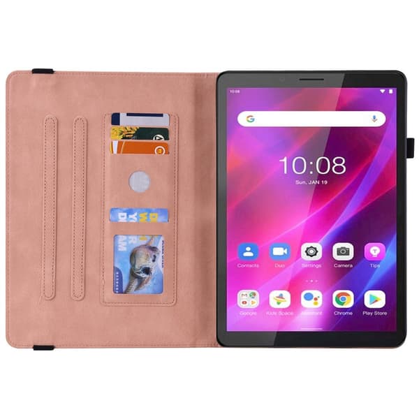 SKALO Lenovo Tab M7 (Gen 3) Mandala Butterfly Suojakotelo - Pinkki