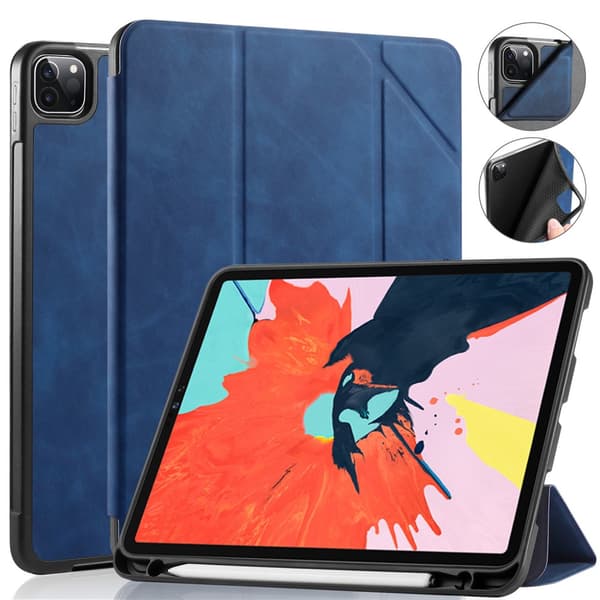 DG MING iPad Pro 11" See Series Trifold Flip Cover - Blå