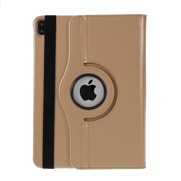 SKALO iPad Pro 11" 360 Litchi Flip Cover - Guld