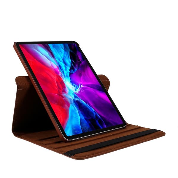 SKALO iPad Pro 11" 360 Litchi Suojakotelo - Ruskea