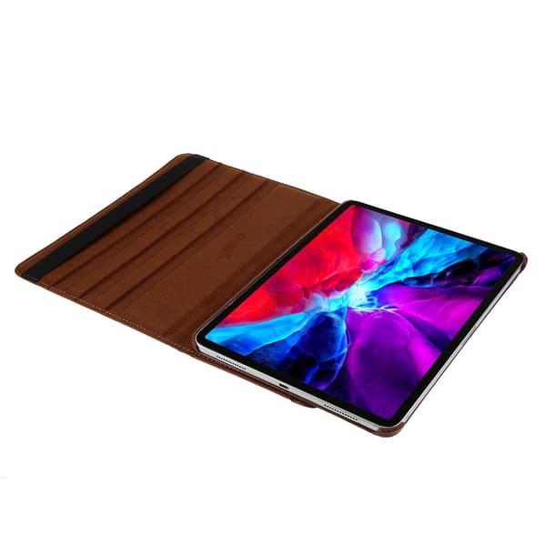 SKALO iPad Pro 11" 360 Litchi Suojakotelo - Ruskea