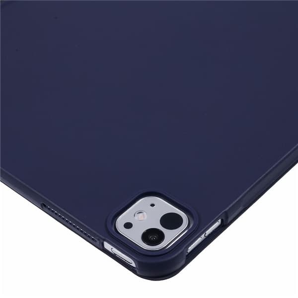 SKALO iPad Pro 12.9 (Gen 4/5/6) Trifold Flip Cover - Mørkeblå