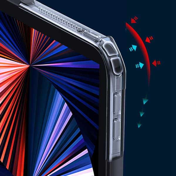 XUNDD iPad Pro 12.9 (Gen 4/5/6) Hybrid Cover - Gennemsigtig
