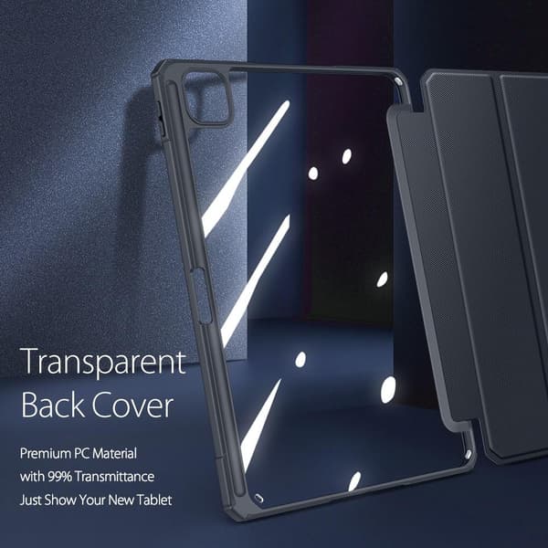DUX DUCIS iPad Pro 12.9 (Gen 4/5/6) TOBY Series Trifold Flip Cover - Sort