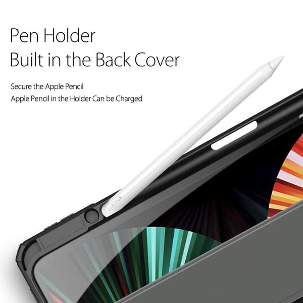 DUX DUCIS iPad Pro 12.9 (Gen 4/5/6) TOBY Series Trifold Flip Cover - Sort
