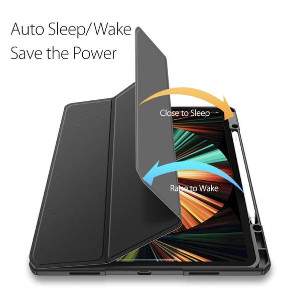 DUX DUCIS iPad Pro 12.9 (Gen 4/5/6) TOBY Series Trifold Flip Cover - Sort