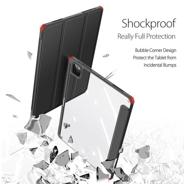 DUX DUCIS iPad Pro 12.9 (Gen 4/5/6) TOBY Series Trifold Flip Cover - Sort